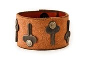 Men's Jewelry / Leather Cuff - Man Accessories - Gift for Him - Dad - FATHER'S DAY