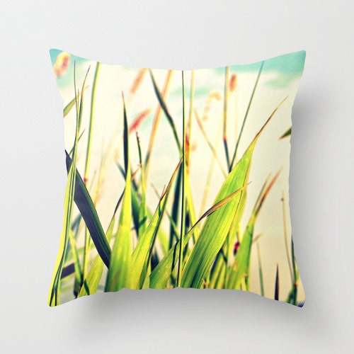 Carefreeness . Throw Pillow . Home Decor . Decoration . Elegant . Romantic . Nature . Summer . Reed