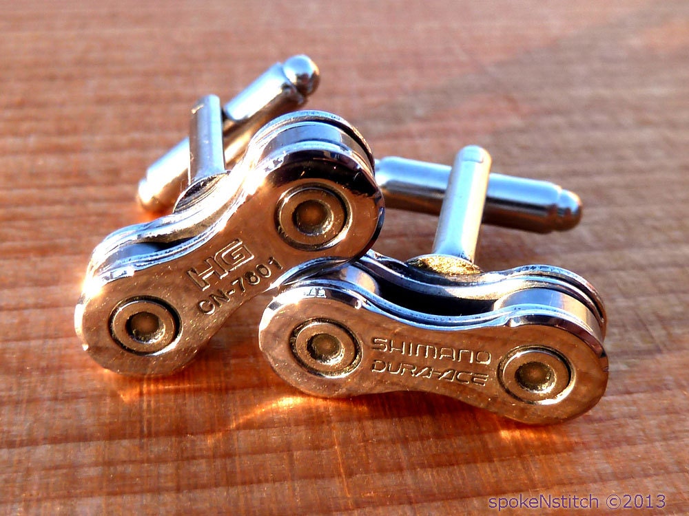 Gift for triathletes: Cycling Cuff Links