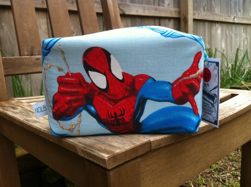 Spiderman Rectangular Zipper Pouch Recycled