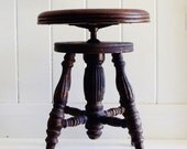 Vintage Piano Stool Claw and Ball Feet