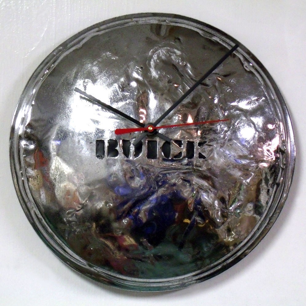 1937 Buick Hubcap Clock - Classic Car Wall Clock - Special, Limited, Roadmaster, Century