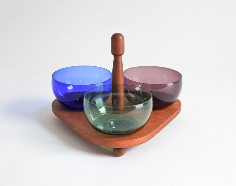 Danish Teak Wood Serving Tray - Mid Century, Modern, Retro, Kitchen