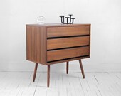 Mid Century Wood Dresser - Credenza, Modern, Wood, Buffet, Cabinet