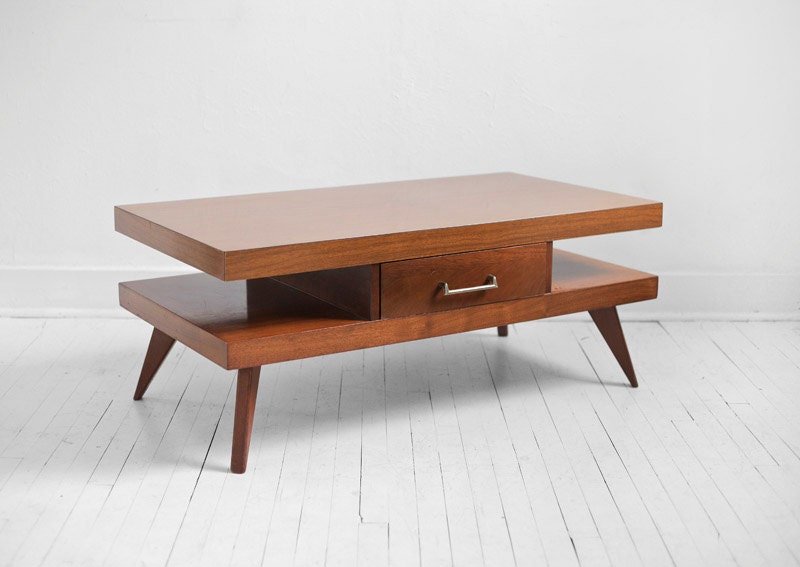 ON HOLD TEMPORARILY - Vintage Mid Century Coffee Table - Wood, Side Table, Retro