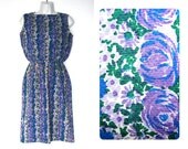 Vintage 60s Jeane Scott Dress / 1960s Dress / 60s Dress / Floral Dress / Sundress / Wiggle / Sheath / Bombshell / Pin up / Size XS