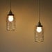 Pair of ATLAS Strong Shoulder MASON Jar Pendant Lights - Upcycled Hanging Lighting Fixtures featuring Antique Canning Jars - BootsNGus Lamps