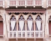 Venice Photography - Gothic Windows on the Grand Canal, Italy Architecture Travel Photograph, Wall Decor