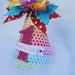 Rainbow Birthday Party Hat with Ombre Polka Dots