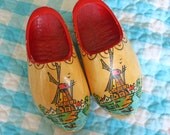 Vintage Lil Wooden Dutch Shoes