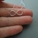 infinity necklace, delicate, simple, modern, figure eight, sterling silver, eternity, love, friendship, promise, dainty, bridemaids gift