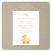 yellow duck pull toy baby shower invitation set . RESERVED LISTING PATRICIA