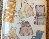 Simplicity 7052 vintage Apron pattern  56 styles sz SM thru LG