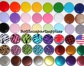 25 pcs. Color Mix Bottle Cap Lot For Scrapbooking  and Crafts.  Brand New Crown Caps, You Choose the Colors
