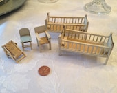 Tiny old dolls furniture