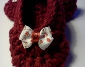 Toddler Booties, Slippers.....Burgandy Red