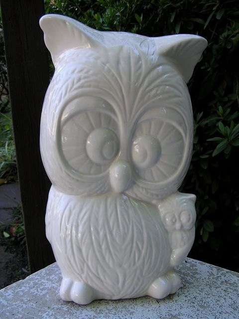 Owl Mom & Baby Garden Statue