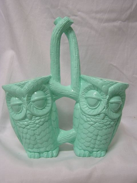 Tootsie Pop Owl Kitchen Caddy Mint Green