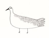 Nice goose / ORIGINAL ILLUSTRATION / ink drawing
