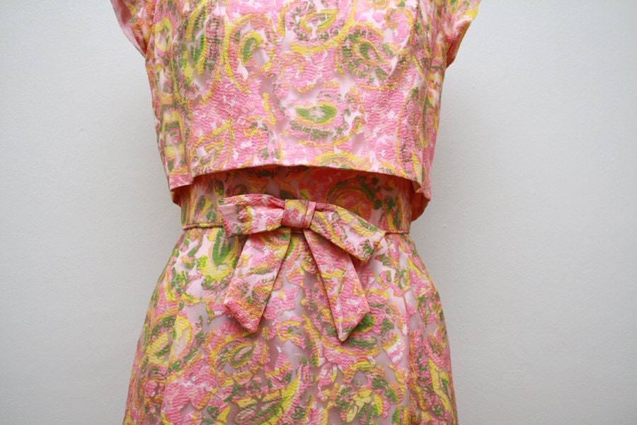 Pink Parfait Mid Century Garden Party Dress