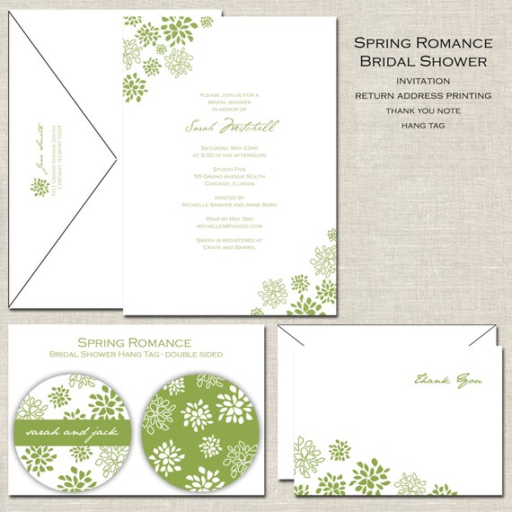 Romance Bridal Shower Invitation Il_570xn
