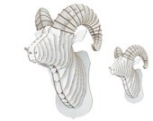 Rocky - Large Ram Trophy - White or Brown