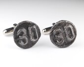 Steampunk Cufflinks Vintage Date Nails // 1930 // Mens Cuff Links - 30 - Great for Wedding Gift - Fathers Day - Anniversaries