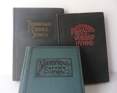 Vintage Music Praise Worship Songbooks Church Religion