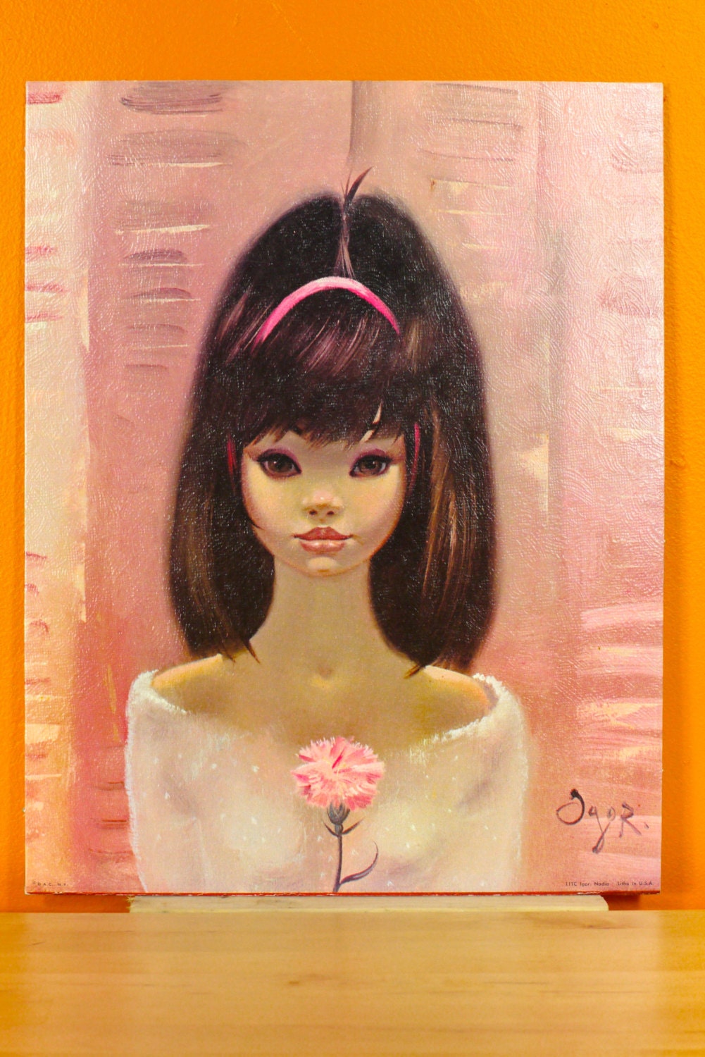 Big Eye Print by Igor  / Nadia / Litho Print / 1960s / 111C