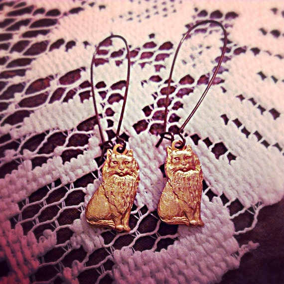 kitty earrings