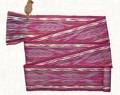 iKat Pink Ethnic Sash handwoven summer textile Vintage Boho Hippie Festival Belt cotton accessory no.54