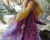 Needle felted Pink Wish Fairy.  Waldorf inspired