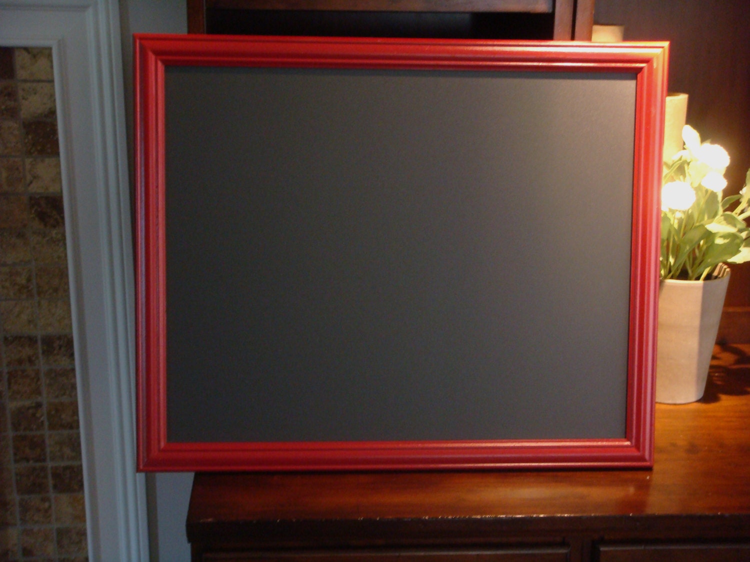 Chalkboard, Large, Red Frame, (18 1/4 x 22 1/4 inches)