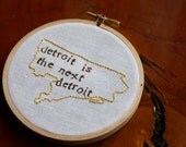 Detroit Hand-Sewn Wall Art