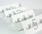 Tented Place Cards--Wedding Reception--Customize--Colors Can Be Changed--Starlight Collection