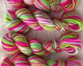 SW Merino/Cashmere Sock Yarn - MINIS - Phat Fiber May 2013 Superheros (Psychedelic Powers)