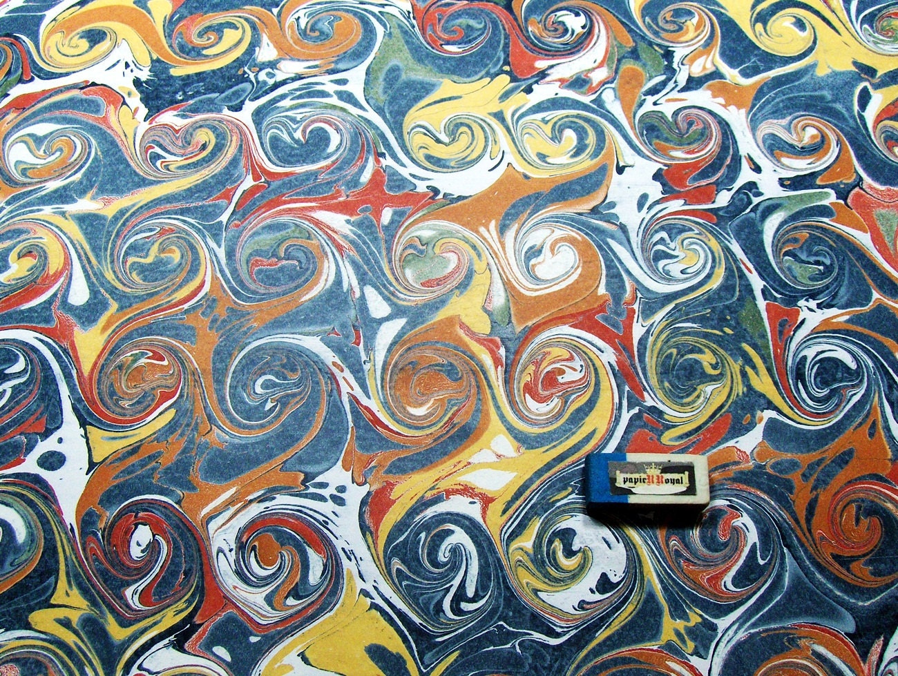 handmade italian marbled paper Carta marmorizzata  Bookbinding supplies . Florentine paper. marbling  cm 50 x 70 -   4534