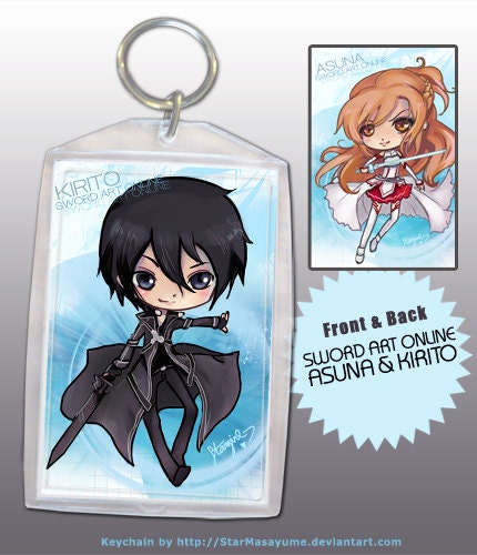 Double-Sided Sword Art Online Keychain