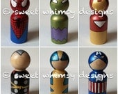 the superhero collection - individual peg doll