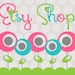 Premade Etsy Banner Avatar Shop Set - Etsy Design Package - Sweet Pink Poppies Designs