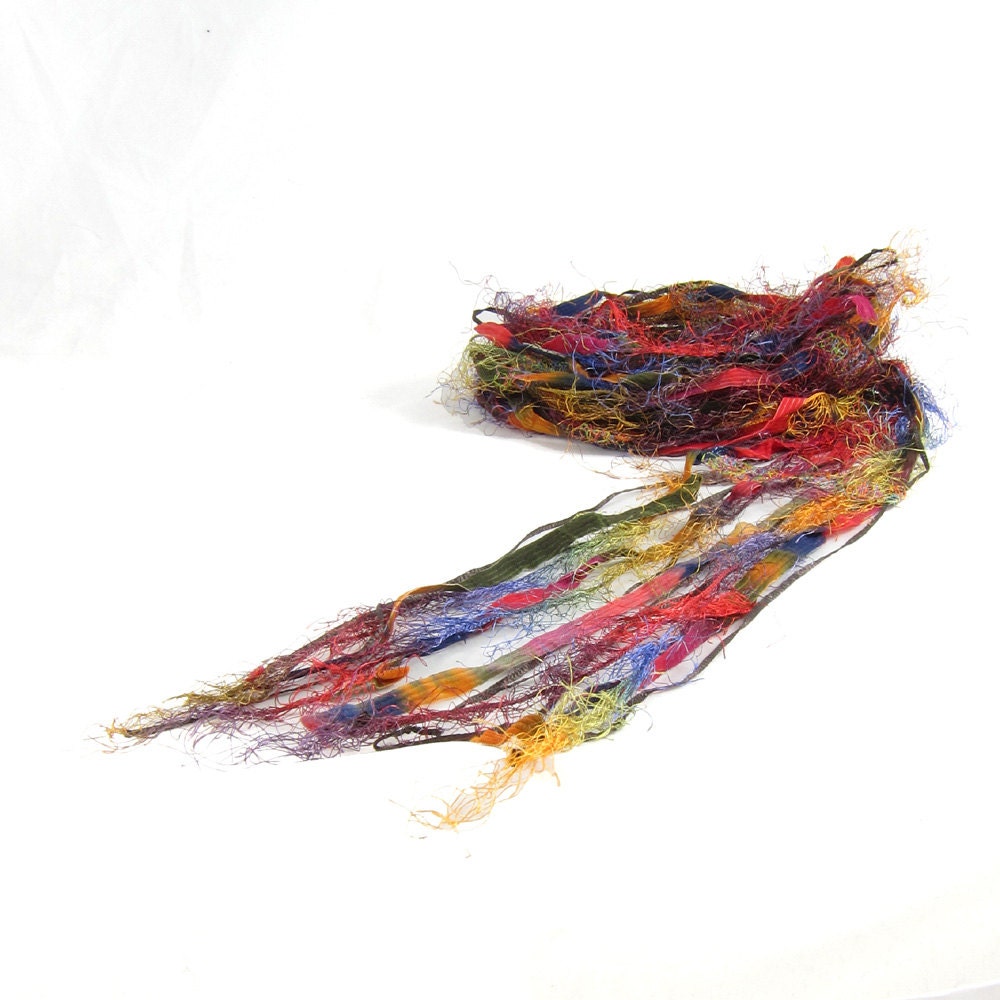 Ribbon Scarf Womens Scarf Lightweight Scarf Summer Scarf Spring Scarf Spring Fashion Summer Scarf Blue Green Gold Red Purple Under 50 OOAK