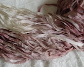 NeW - Hand Dyed Ribbon - DRIFTWOOD quarter inch wide ribbon, 5 yards