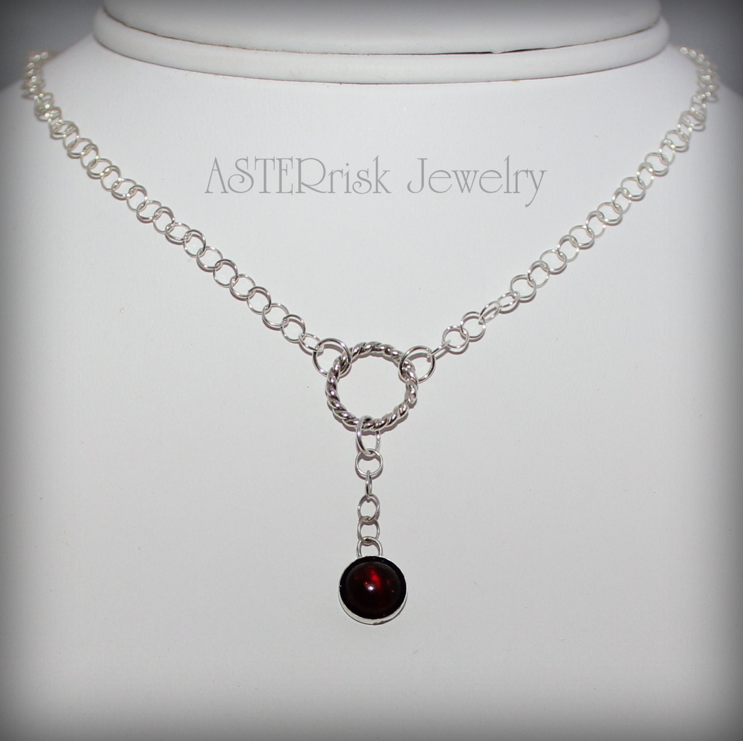 Necklace - Dark Amber, Sterling Silver