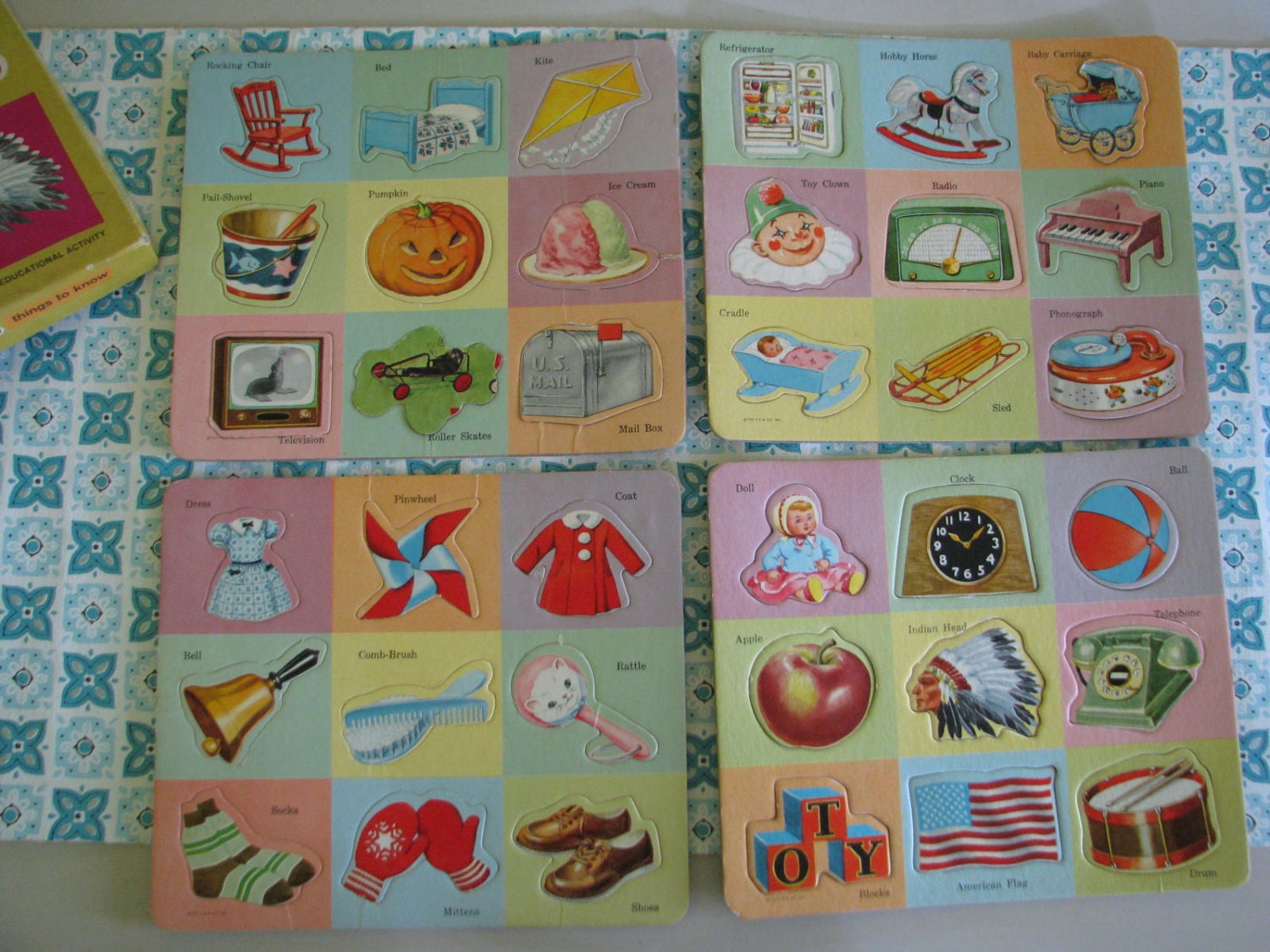 4 Fun Vintage Tray Puzzles