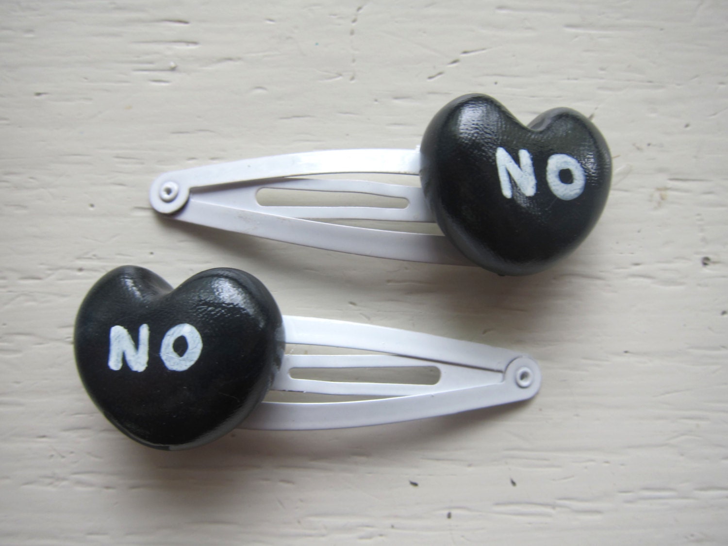 NO Polymer Clay Hair Clip Set