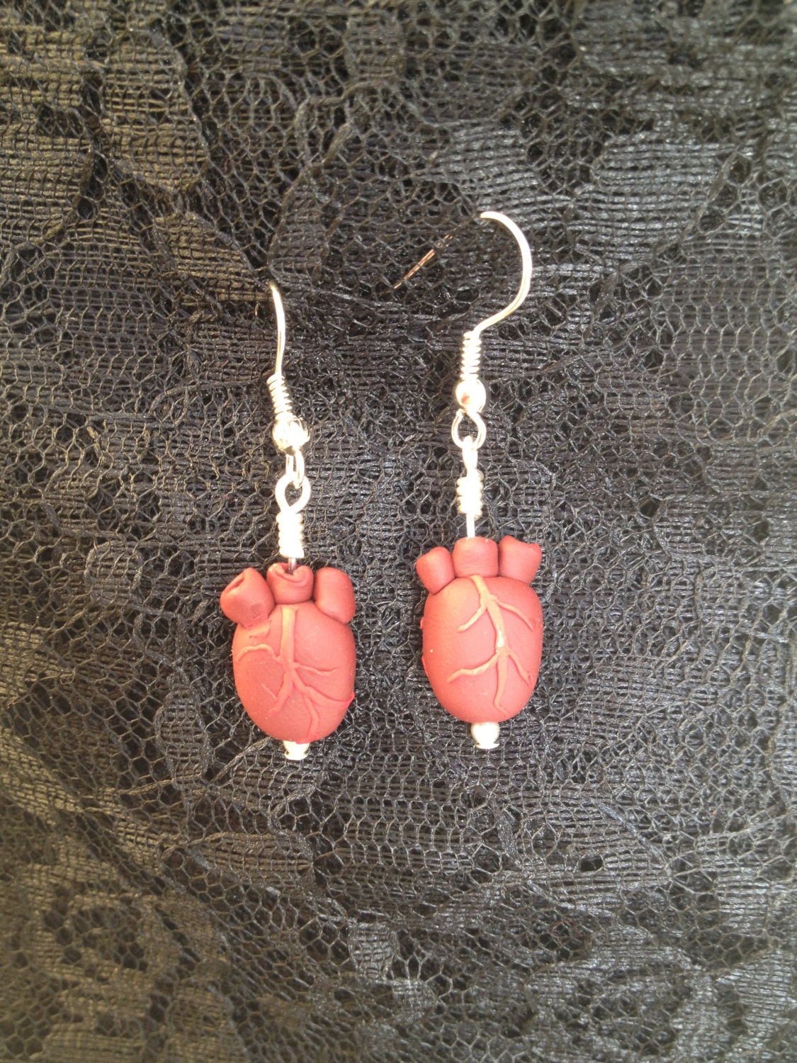 Organ-ic Heart Earrings