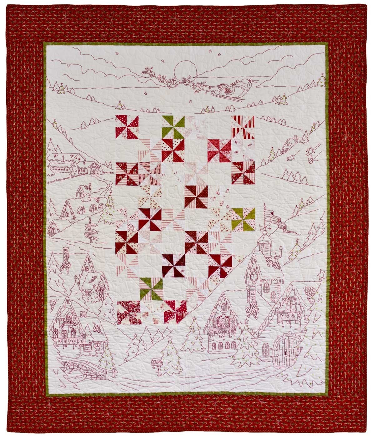 Twas the Night Before Christmas Quilt Pattern by by agardenofroses