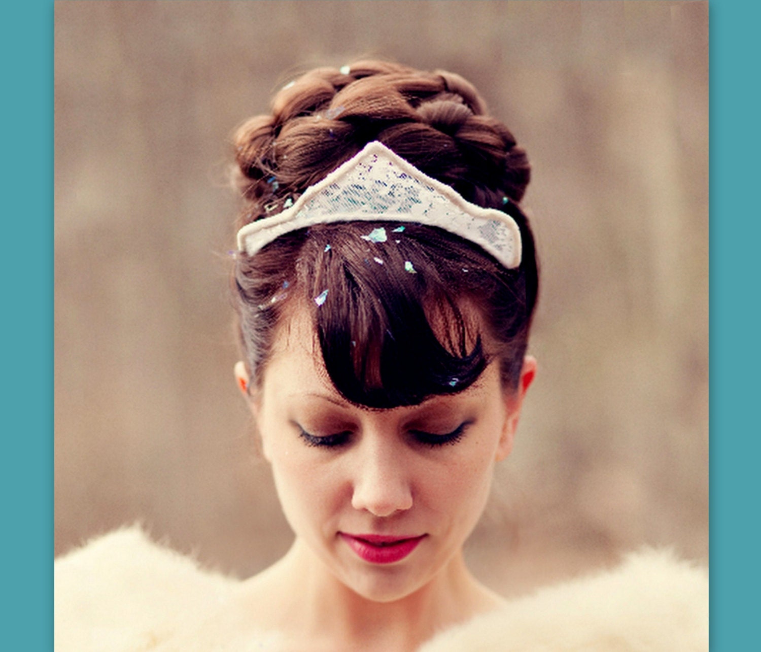 wedding hair accessory large bun Bridal hair piece wedding formal prom hair style headpiece wedding hair wig UpDo chignon your color