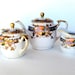 Vintage Paulownia Nippon Flower Crest,  Bone China Tea set, Handpainted, 22K gold ,Portrait scene,1922,  I take CREDIT CARDS