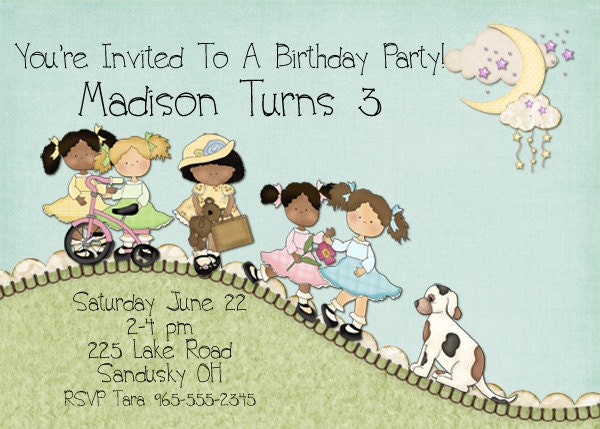 Best Friends Birthday Invitation